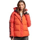Superdry Parka de ville matelassé à capuche Femme Rouge coucher de soleil