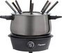 Bestron AFD850TG - Electric Fondue Set - 1500W - 1.5L - 8 Persons - Incl 8 Fondue Forks - Titanium Grey