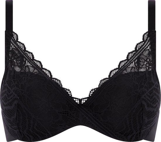 Chantelle Floral Touch Bedekkende Memory BH Soft Feel Zwart