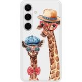 Samsung Galaxy S24 Funny girafe Verstevigd hoesje met sublimatie bedrukking