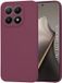 Techsuit Hoesje geschikt voor Xiaomi 15T - Soft Flex Silicone Back Cover - Plum Red