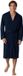 SCHIESSER Essentials peignoir - peignoir homme fine interlock bleu foncé
