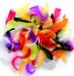 Merkloos Hobby/knutsel sierveren - kleuren mix - 10x gram - decoratie materiaal - dons veertjes