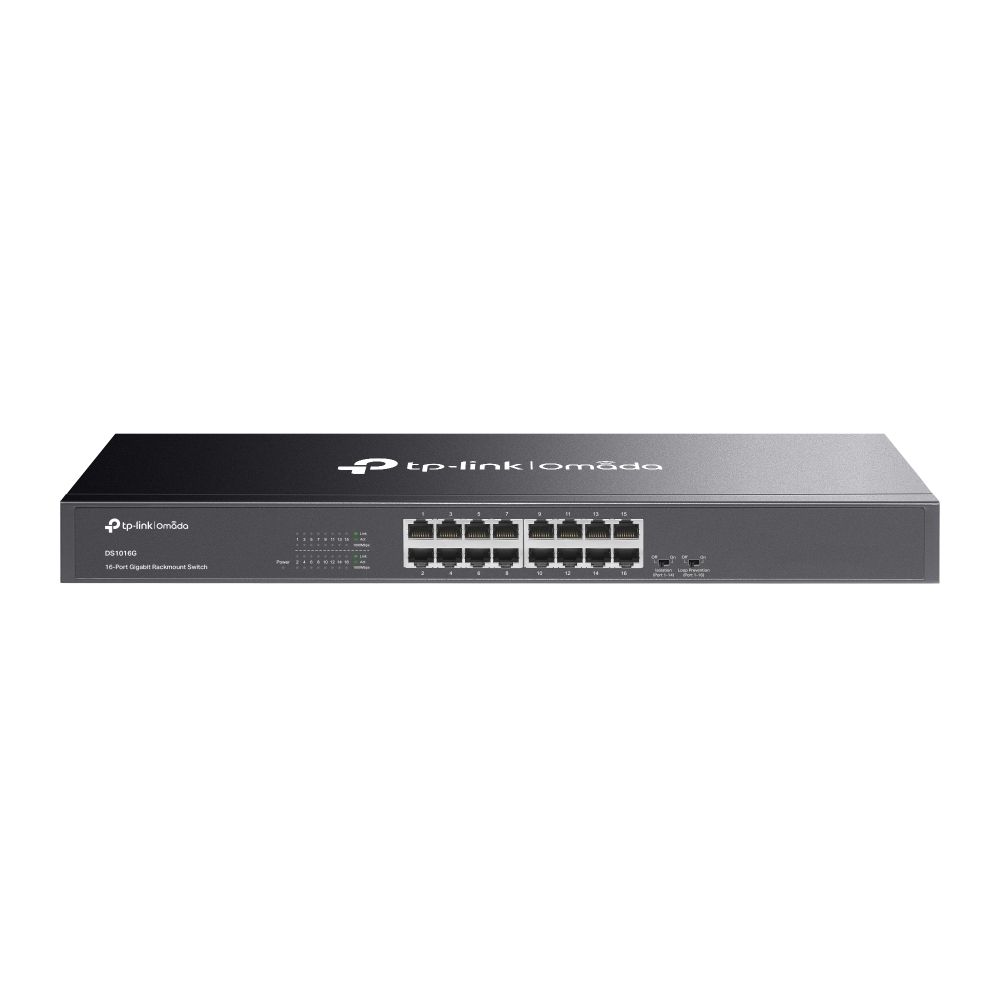 TP-Link Omada DS1016G netwerk-switch Unmanaged Gigabit Ethernet (10/100/1000) 16 poorten Zwart
