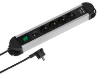 Vivanco Stekkerdoos met 4 schuko-stopcontacten en 2 usb-poorten, 1,6 m lang
