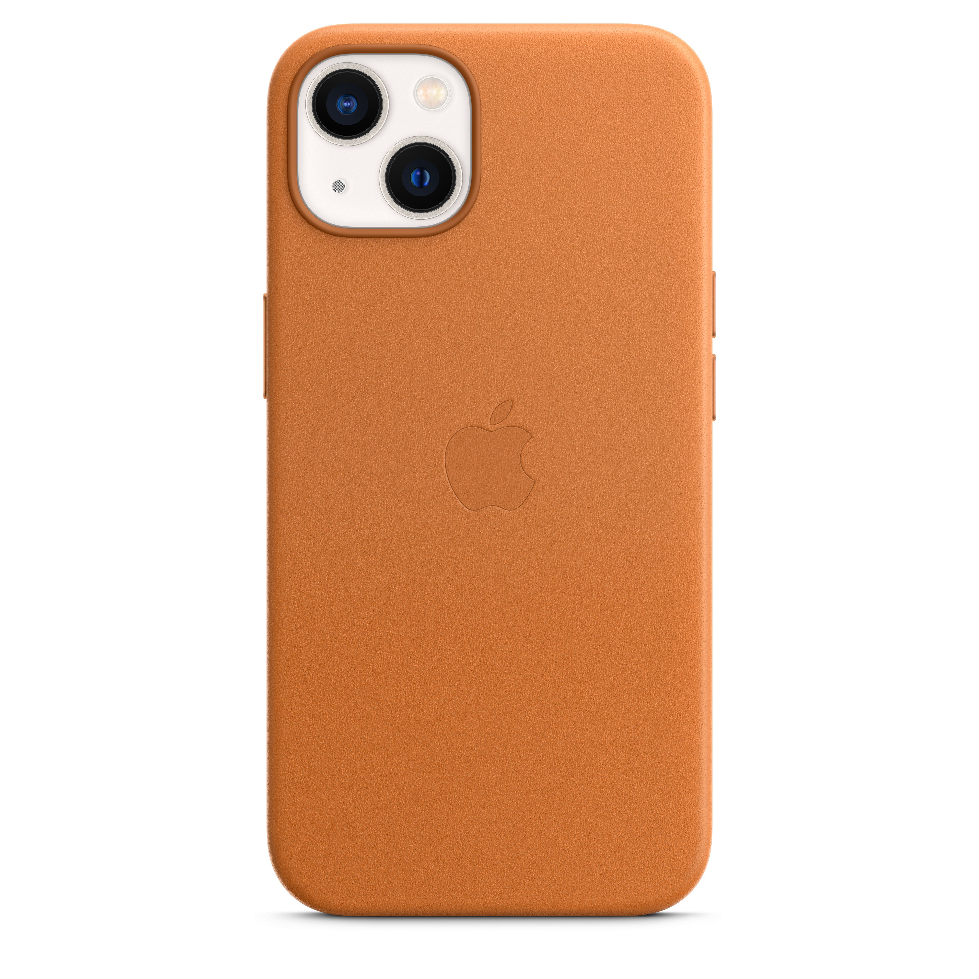 Apple iPhone 13 Leather Case - Golden Brown