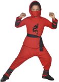 Amscan Kinder Kostuum Ninja Warrior Rood 6-8 Jaar