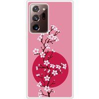 Samsung Bedrukt siliconen hoesje compatibel met Galaxy Note 20 Ultra Cherry blossom