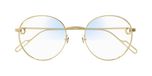 Cartier Lunettes de soleil Première De Cartier Ct0249s Femme Doré Rondes Transparent 53mm