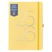 Busy B A5 Dag-A-Page Dagboek - Mid-Year Academic Dual Schedule Journal - Aug 25 - Aug 26 - Geel Veganistisch Leer