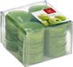 Trend Candles bougies parfumées/bougies chauffe-plat - 12x - parfum pomme - 4 heures de combustion - gobelet transparent