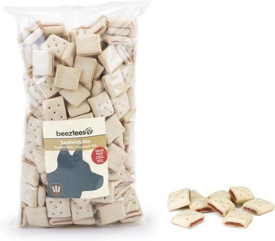 Beeztees Sandwich Mix - Hondenkoekjes - Hondensnacks - Voordeelverpakking - 1400 gram