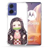 Cokitec Motorola G85 5G Manga Demon Slayer Nezuko Versterkte hoes