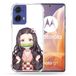 Cokitec Motorola G85 5G Manga Demon Slayer Nezuko Versterkte hoes