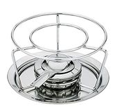 Spring Swiss Eco Fondue-rechaud, 2621405018, roestvrij staal, zilver, 14,4 x 27,2 x 29 cm