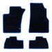 OCC DESIGN Tapijt op maat W163 klasse M (1997-2005), 5-delig, met rand, blauw