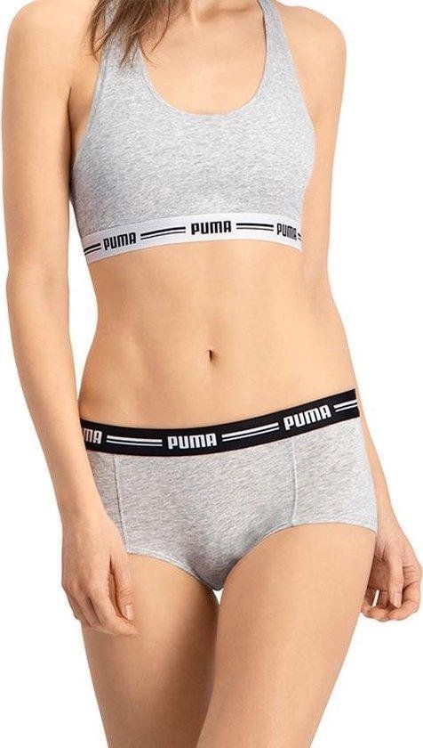 PUMA Iconic Mini Short 2P Dames - Maat S - Grijs