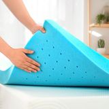 CHUN YI® 5 cm enkele gel-doordrenkte matrastopper, traagschuim, ademende koeling en flexibele ondersteuning, drukontlasting comfort 5 inch matraskussen (5 cm, 90 x 190 cm)