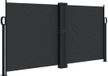 vidaXL Windscherm uittrekbaar 120x1200 cm zwart