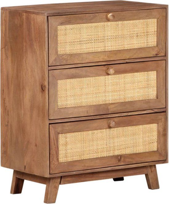 vidaXL - Dressoir - 61x35x76 cm - Massief Mangohout