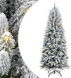 vidaXL - Sapin de Noël artificiel - Blanc - 240 cm