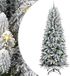 vidaXL - Sapin de Noël artificiel - Blanc - 240 cm