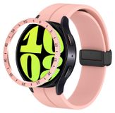Wigento Samsung Galaxy Watch 6 Classic 47mm Beschermhoes Tijdlijn Ontwerp Roze
