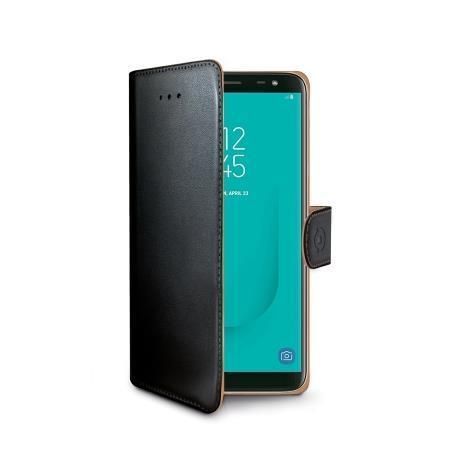 Celly WALLY758 Zwart Kunstleer Galaxy J6 2018