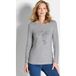 Goldner Fashion Shirt met applicatie en lange mouwen - grijs / gemêl. - Gr. 21