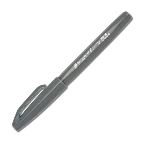 Pentel SES15C Kalligrafiepen - Grijs - 1 stuk
