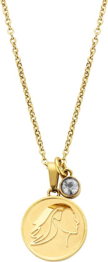 CO88 Collection Horoscope Collier Maagd Goudkleurig 42+5cm 8CN 26081