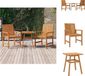 vidaXL 3-delige loungeset massief acaciahout bruin
