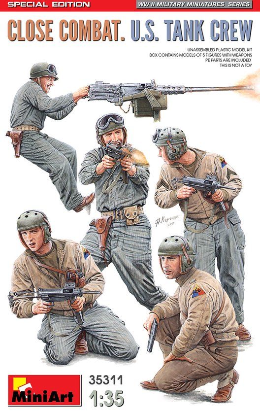 MiniArt 1:35 - Close Combat US Tank Crew (Spec Edition)