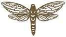 Sizzix Thinlits Die-Perspective Moth van Tim Holtz, 665434, veelkleurig, één maat