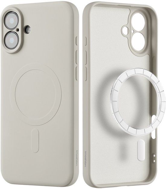 imoshion Color Backcover geschikt voor MagSafe - Beige - Apple iPhone 16 Plus