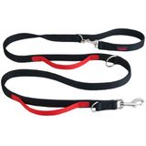 Halti Controlelijn met 2 handvatten | Zwart, 2 m | Professionele hondenriem om te stoppen met trekken aan de riem. Ideaal voor puppywandelingen