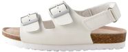 Next - Meisjes - Sandalen met klittenbandsluiting, brede pasvorm en kurken voetbed (G) - Wit