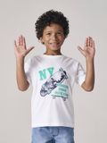 VERTBAUDET Jongensshirt met fotoprint wit