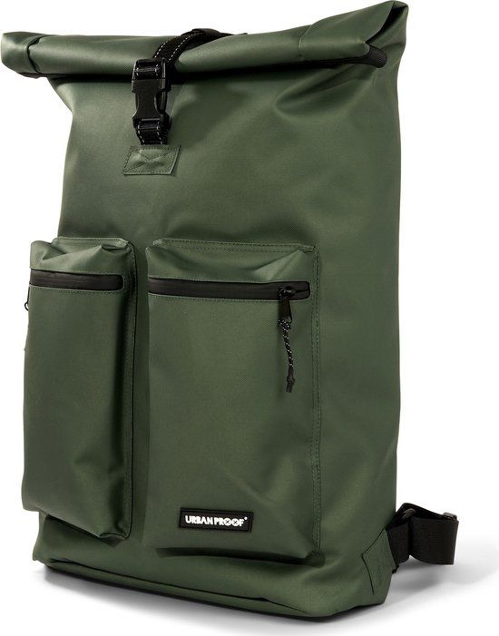 Urban Proof Rolltop Backpack - 20L - Green - Rear Bike Bag - Adult