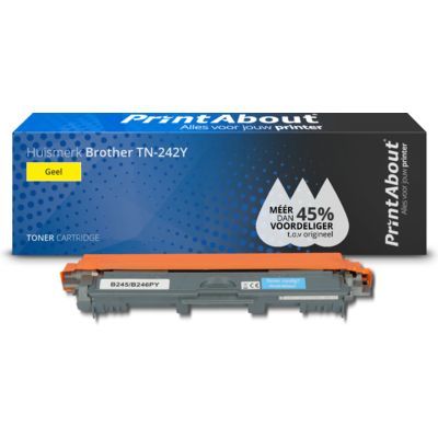 PrintAbout Huismerk Brother TN-242Y Toner Geel