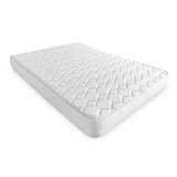 Duérmete Online Visco-elastische matras Seine, omkeerbaar, stevig en comfortabel, middelhoog, winter/zomer gezicht, wit, 135 x 180
