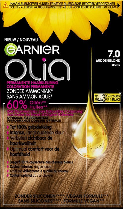 Garnier Olia - Permanente Haarkleuring - Middenblond 7 - Zonder Ammoniak