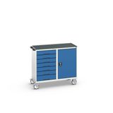 Bott Verso Mobiele Kast | 1050x600x980mm | 7 Laden | 1 Deur | Top Tray | RAL 5010