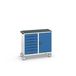Bott Verso Mobiele Kast | 1050x600x980mm | 7 Laden | 1 Deur | Top Tray | RAL 5010