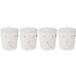 FÉÉRIC LIGHTS AND CHRISTMAS Feeric Christmas Lot De 4 Bougies Votive Blanc Étoiles Et Paillettes D 4 Cm