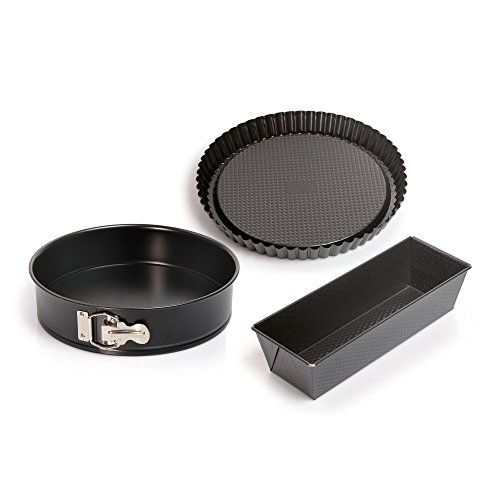 ORIGINAL KAISER Kaiser Classic Bakvormen 3-delige set | Bakset met 3 taartvormen | Antiaanbaklaag | Springvorm met platte bodem | Bakvorm | Fruitbodemvorm