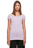 Build your Brand Ladies´ Wide Neck Tee BYBB013 - LILAC - 4XL
