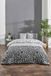 Nuit Des Rêves XXL Quilt Cover Set (155 x 220 cm), zwart/wit/grijs, 65% katoen/35% polyester | Machine wasbaar, 120% Thread Count, Button & Envelope Sluiting | Stijlvol & Comfortabel beddengoed
