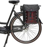 Beck Dubbele fietstas S.tar Zwart/Rood 36L