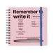 MARK'S Day's Notitieboek, vierkant, roze, 12,8 x 12,8 cm, 5 mm gestippeld, 70 pagina's, compact, met penhouder en elastiek voor kantoor, studie